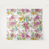 Kleurig  patroon van bloemen wandkleed (Voorkant (horizontaal))