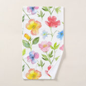 Kleurig patroon van bronbloemen bad handdoek (Handdoek)