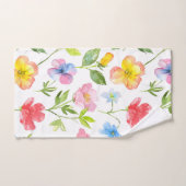 Kleurig patroon van bronbloemen bad handdoek (Handdoek)