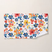 Kleurig patroon van bronbloemen bad handdoek (Handdoek)