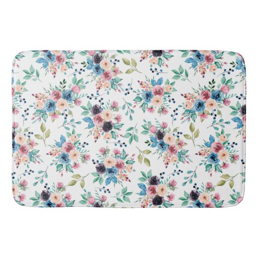 Kleurig patroon van bronbloemen badmat (Voorkant)