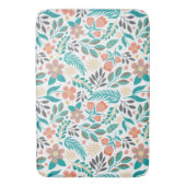 Kleurig patroon van bronbloemen badmat (Voorkant Verticaal)