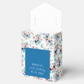 Kleurig patroon van bronbloemen bedankdoosjes (Geopend)