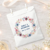 Kleurig patroon van bronbloemen bedankzakje (Geknipt)