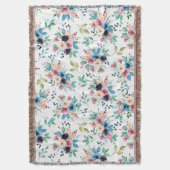 Kleurig patroon van bronbloemen deken (Voorkant Verticaal)