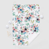 Kleurig patroon van bronbloemen golfhanddoek (Insitu)
