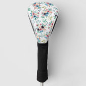 Kleurig patroon van bronbloemen golfheadcover (Voorkant)