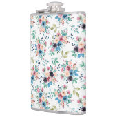 Kleurig patroon van bronbloemen heupfles (Links)