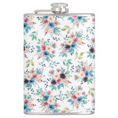 Kleurig patroon van bronbloemen heupfles (Voorkant)