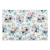 Kleurig patroon van bronbloemen kussensloop (Achterkant-Rechts)