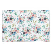 Kleurig patroon van bronbloemen kussensloop (Voorkant-Rechts)