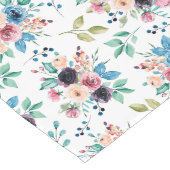 Kleurig patroon van bronbloemen lange tafelloper (Hoek)