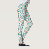 Kleurig patroon van bronbloemen leggings (Rechts)