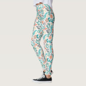Kleurig patroon van bronbloemen leggings (Links)
