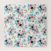 Kleurig patroon van bronbloemen legpuzzel (Horizontaal)