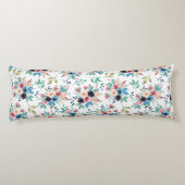 Kleurig patroon van bronbloemen lichaamskussen (Achterkant)