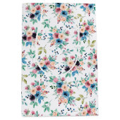 Kleurig patroon van bronbloemen medium cadeauzakje (Voorkant)