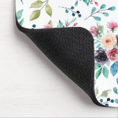 Kleurig patroon van bronbloemen muismat (Hoek)