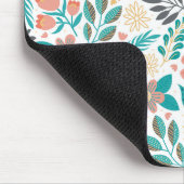 Kleurig patroon van bronbloemen muismat (Hoek)