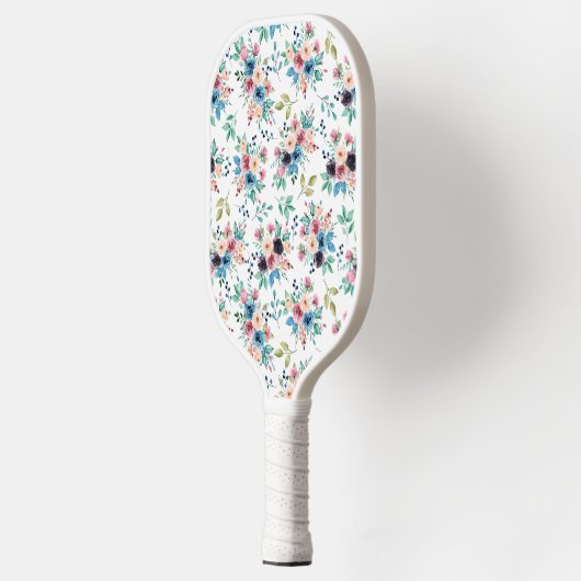 Kleurig patroon van bronbloemen pickleball paddle (Links)