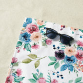 Kleurig patroon van bronbloemen strandlaken (In situ)