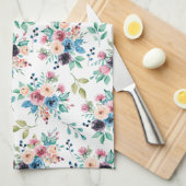 Kleurig patroon van bronbloemen theedoek (Quarter Fold)