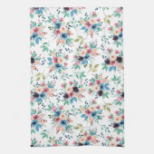 Kleurig patroon van bronbloemen theedoek (Verticaal)
