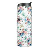 Kleurig patroon van bronbloemen thermosbeker (Gedraaid links)