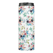 Kleurig patroon van bronbloemen thermosbeker (Achterkant)