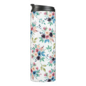 Kleurig patroon van bronbloemen thermosbeker (Geroteerd rechts)