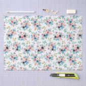 Kleurig patroon van bronbloemen tissuepapier (Craft)