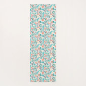 Kleurig patroon van bronbloemen yogamat (Achterkant)