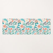 Kleurig patroon van bronbloemen yogamat (Voorkant (horizontaal))