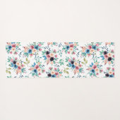 Kleurig patroon van bronbloemen yogamat (Achterkant (horizontaal))