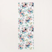Kleurig patroon van bronbloemen yogamat (Achterkant)