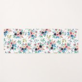Kleurig patroon van bronbloemen yogamat (Voorkant (horizontaal))