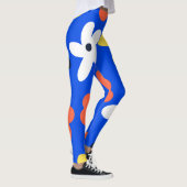 Kleurig patroon van daisy-bloemen leggings (Rechts)