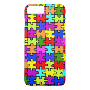 Kleurig patroon van de puzzel van de regenboogpuzz Case-Mate iPhone case