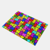 Kleurig patroon van de puzzel van de regenboogpuzz deurmat (Schuin)