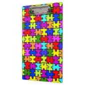 Kleurig patroon van de puzzel van de regenboogpuzz klembord (Links)