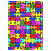 Kleurig patroon van de puzzel van de regenboogpuzz klembord (Achterkant)