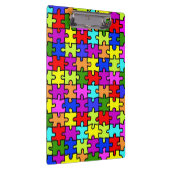 Kleurig patroon van de puzzel van de regenboogpuzz klembord (Rechts)