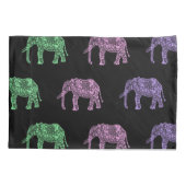 kleurig patroon van floreel boho - olifant kussensloop (Achterkant)