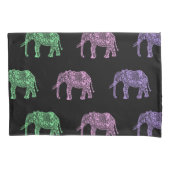 kleurig patroon van floreel boho - olifant kussensloop (Voorkant)