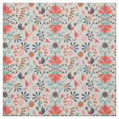 Kleurig patroon van folklapbloem stof (Swatch)