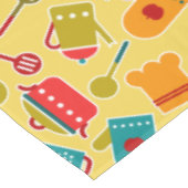 Kleurig patroon van keukengerei tafelkleed (Gekanteld)