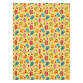 Kleurig patroon van keukengerei tafelkleed (Voorkant)