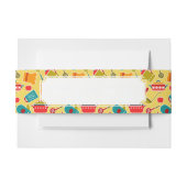 Kleurig patroon van keukengerei uitnodigingen wikkel (Voorkant Voorbeeld)