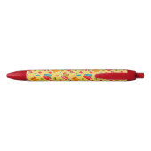 Kleurig patroon van keukengerei zwarte inkt pen (Achterkant)