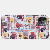 Kleurig patroon van muziekinstrumenten (alle telef Case-Mate iPhone case (Achterkant (horizontaal))